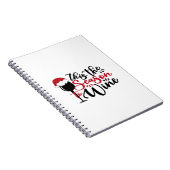 Christmas Lines Abstract Merchandise Notizblock (Rechte Seite)