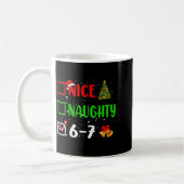 Christmas List Nice Naughty 6 7 Funny Six Seven Me Kaffeetasse (Links)