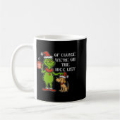 Christmas List Santa, Funny Nice List Gift For Dog Kaffeetasse (Links)