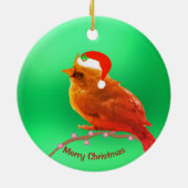 Christmas Little Bird Keramik Ornament (Hinten)