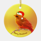 Christmas Little Bird Keramik Ornament (Vorne)