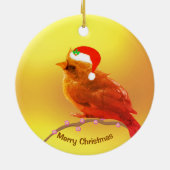 Christmas Little Bird Keramik Ornament (Hinten)