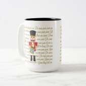 Christmas Little Drummer Boy Zweifarbige Tasse (Vorderseite Links)
