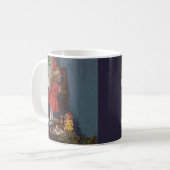 Christmas Little Girl Telefone Antique Kaffeetasse (Vorderseite Links)