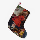 Christmas Little Girl Telefone Antique Kleiner Weihnachtsstrumpf (Vorderansicht (hängend))