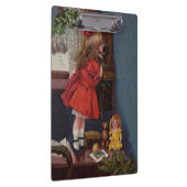 Christmas Little Girl Telefone Antique Klemmbrett (Rechts)