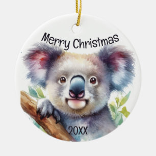 Christmas Little Koala Bear Australisches Tier Keramik Ornament