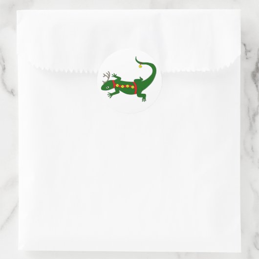 Christmas Lizard Stickers (Tasche)
