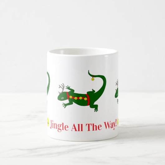 Christmas Lizards Mug Kaffeetasse (Mittel)