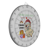 Christmas Llama Dart Board Dartscheibe (Vorderseite Links)