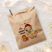 Christmas Llama Favor Bags Geschenktütchen (Ausgeschnitten)