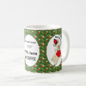 Christmas Llama Funny Pattern Personalisiert Kaffeetasse (VorderseiteRechts)