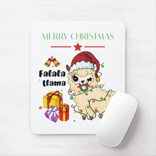 Christmas Llama Mousepad (Mit Mouse)