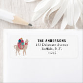 Christmas Llama Niedlich Zoo Animal Rücksendeadres (Insitu)