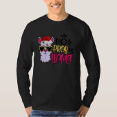 Christmas Llama No Prob Llama Santa Hat  Holiday T-Shirt (Vorderseite)