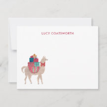 Christmas Llama Personalisiert Boho Tierwerk