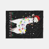 Christmas Llama Santa Hat Ugly Xmas Tree Alpaca Gi Fleecedecke (Vorderseite (Horizontal))