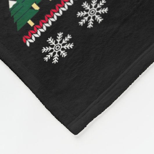 Christmas Llama Santa Hat Ugly Xmas Tree Alpaca Gi Fleecedecke (Ecke)