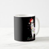 Christmas Llama Santa Hat Ugly Xmas Tree Alpaca Gi Kaffeetasse (VorderseiteRechts)