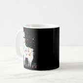 Christmas Llama Santa Hat Ugly Xmas Tree Alpaca Gi Kaffeetasse (Vorderseite Links)