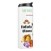 Christmas Llama Thermal Tumbler Thermosbecher (Nach links gedreht)