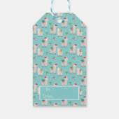 Christmas Llamas Geschenkanhänger (Rückseite)