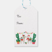 Christmas Llamas Geschenkanhänger (Rückseite)
