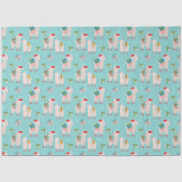 Christmas Llamas Seidenpapier