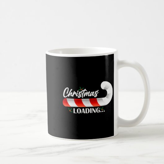 Christmas Loading Fir Tree Candy Cane  Kaffeetasse (Rechts)
