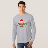 Christmas Longhorn Steer T-Shirt (Vorne ganz)