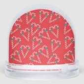 Christmas Love Candy Canes Baby Photo Schneekugeln (Rückseite)