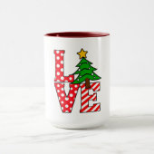 Christmas Love Mug Warm Heart, Hot Cocoa Tasse (Zentrum)
