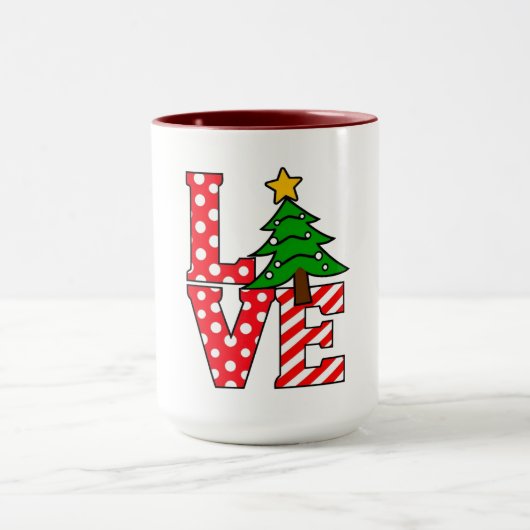 Christmas Love Mug Warm Heart, Hot Cocoa Tasse (Zentrum)