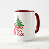 Christmas Love Mug Warm Heart, Hot Cocoa Tasse (VorderseiteRechts)