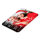 Christmas Love Peace Joy Modern Foto Holiday Magnet (Linke Seite)