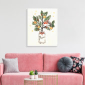 Christmas Lovebirds Peace Leinwanddruck (Insitu (Wohnzimmer))