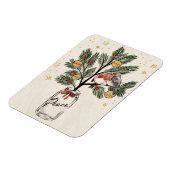 Christmas Lovebirds Peace Magnet (Linke Seite)