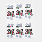 Christmas Lovely walking Fleecedecke (Vorderseite)