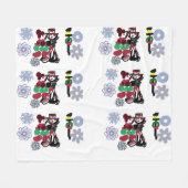 Christmas Lovely walking Fleecedecke (Vorderseite (Horizontal))