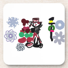 Christmas Lovely walking Getränkeuntersetzer