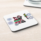 Christmas Lovely walking Getränkeuntersetzer (Linke Seite)