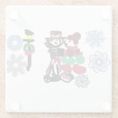 Christmas Lovely walking Glasuntersetzer (Rückseite)