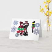 Christmas Lovely walking Karte (Gelbe Blume)