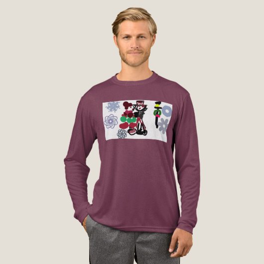 Christmas Lovely walking Tri-Blend Shirt (Volle Vorderseite)