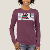 Christmas Lovely walking Tri-Blend Shirt (Vorderseite)