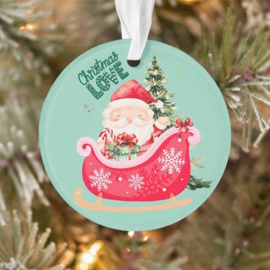 Christmas Lover | Santa Sleigh Holiday Magic Ornament (Baum)
