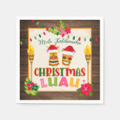 Christmas Luau Party Napkins Serviette (Vorderseite)