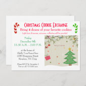 Christmas Lunch Cookie Exchange Invitation Einladung (Vorne/Hinten)