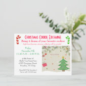 Christmas Lunch Cookie Exchange Invitation Einladung (Stehend Vorderseite)