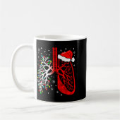 Christmas Lung Lights Resratory Therast Holiday Kaffeetasse (Links)